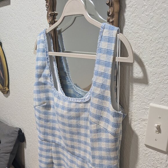 Francesca's Paula Square Neck Tweed Mini Dress - Picture 3 of 8